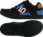 Five Ten Freerider Flat Shoes - Men's, Core Black/Off White/Ray Blue, 11 - Flat Shoe - Freerider Flat Shoes - Men's, Core Black/Off White/Ray Blue
