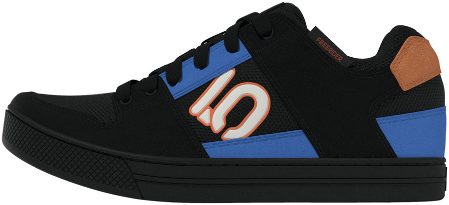 Five Ten Freerider Flat Shoes - Men's, Core Black/Off White/Ray Blue, 8 MPN: JQ1148-8 UPC: 197617496835 Flat Shoe Freerider Flat Shoes - Men's, Core Black/Off White/Ray Blue