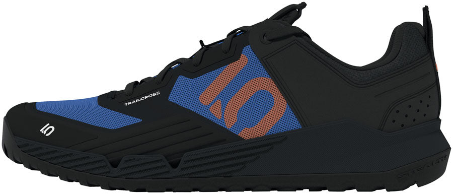 Five Ten Trailcross XT Flat Shoes - Men's, Core Black/Pure Orange/Ray Blue, 9.5 MPN: JQ3887-9- UPC: 197617636330 Flat Shoe Trailcross XT Flat Shoes - Men's, Core Black/Pure Orange/Ray Blue