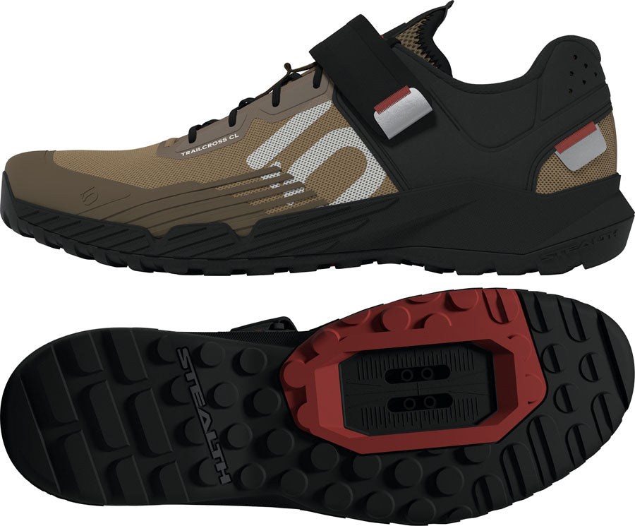 Five Ten Trailcross Mountain Clipless Shoes - Mens, Cardboard/Off White/Core Black, 11 - Mountain Shoes - Trailcross Mountain Clipless Shoes - Mens, Cardboard/Off White/Core Black
