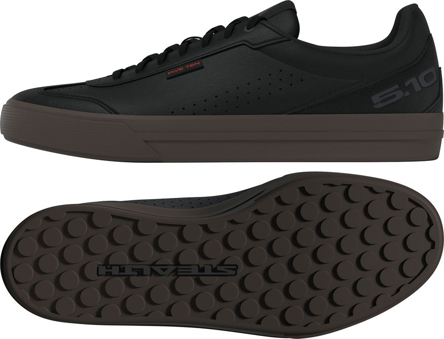 Five Ten Sleuth DLX2 Flat Shoes - Men's, Core Black/Carbon/Gum 5, 10 - Flat Shoe - Sleuth DLX2 Flat Shoes - Men's, Core Black/Carbon/Gum 5