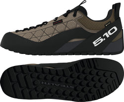 Five Ten Guidetennie Pro GTX Flat Shoes - Men's, Cardboard/FTWR White/Core Black, 10.5 - Flat Shoe - Guidetennie Pro GTX Flat Shoes - Men's, Cardboard/FTWR White/Core Black