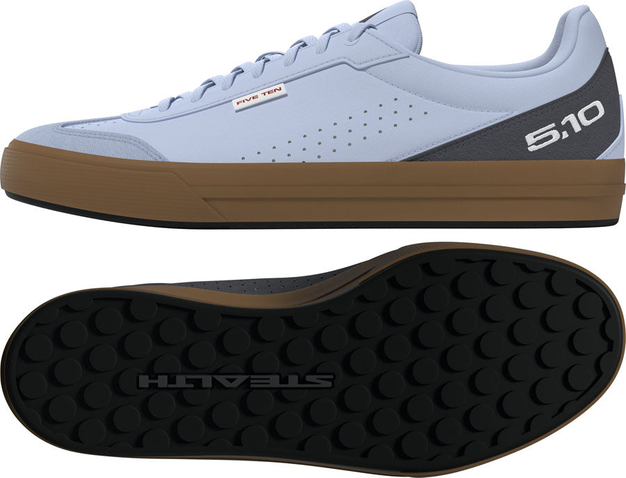 Five Ten Sleuth DLX 2 Flat Shoes - Men's, Crystal Sky/Footwear White/Gray 6, 10 - Flat Shoe - Sleuth DLX 2 Flat Shoes - Men's, Crystal Sky/Footwear White/Gray 6