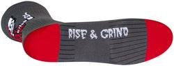 SockGuy SGX Rise and Grind Socks - 6", Gray, Large/X-Large - Sock - SGX Socks