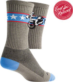 SockGuy Crew Wheelie Socks - 6", Gray, Large/X-Large MPN: CRWHEELIE L UPC: 091037699848 Sock Crew Socks