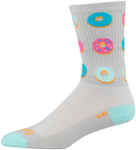 SockGuy Crew Glazed Socks - 5", Gray, Small/Medium - Sock - Crew Socks