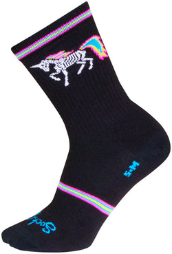 SockGuy Dark Magic Crew Socks - 6", Black/Multi, Large/X-Large - Sock - Crew Socks