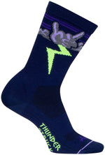 SockGuy Thunder Crew Socks - 6", Navy/Purple/Green, Large/X-Large MPN: CRTHUNDER L UPC: 602573794036 Sock Crew Socks