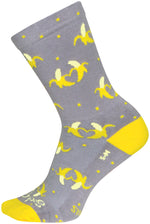 SockGuy Bananas Crew Sock - 6", Large/X-Large - Sock - Crew Socks