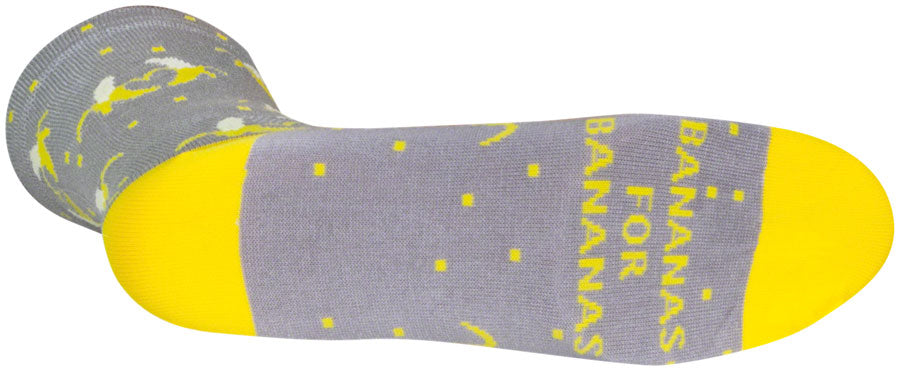 SockGuy Bananas Crew Sock - 6", Large/X-Large - Sock - Crew Socks