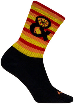 SockGuy Pizza and Beer Crew Sock - 6", Large/X-Large - Sock - Crew Socks