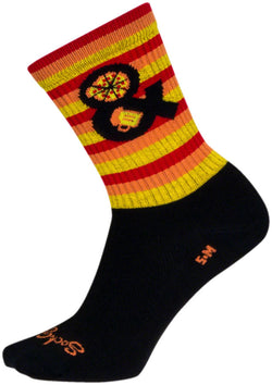 SockGuy Pizza and Beer Crew Sock - 6", Large/X-Large - Sock - Crew Socks