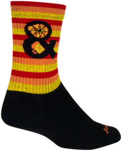 SockGuy Pizza and Beer Crew Sock - 6", Large/X-Large MPN: CRPIZZA&BEER L UPC: 602573794500 Sock Crew Socks