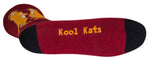 SockGuy Crew Kool Kats Socks - 6", Burgundy, Large/X-Large MPN: CRKOOLKATS L UPC: 602573795545 Sock Crew Socks