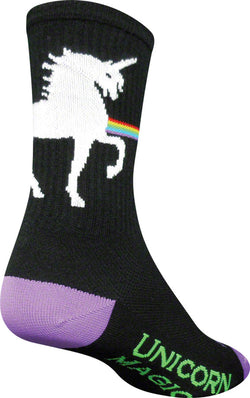 SockGuy Crew Unicorn Magic Socks - 6", Black, Small/Medium MPN: CRUNIEXP UPC: 091037132468 Sock Crew Socks