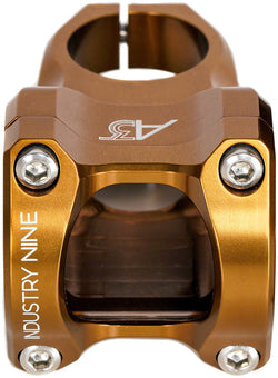 Industry Nine A35 Stem - 32mm, 35 Clamp, +/-9, 1 1/8", Aluminum, Bronze - Stems - A-Series Stem