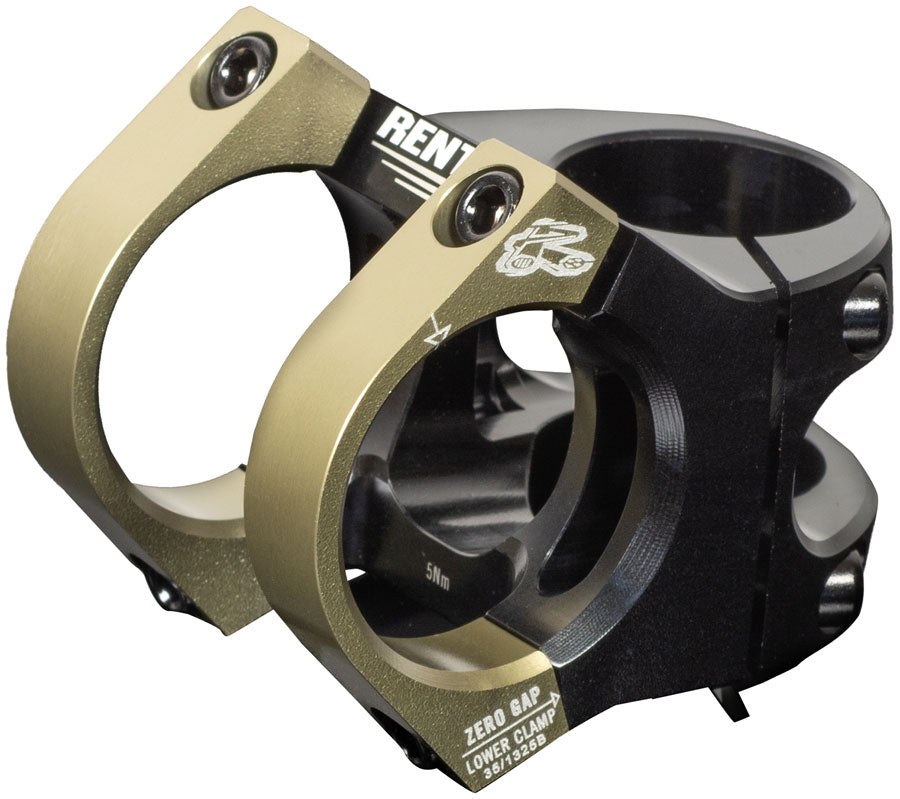 Renthal Apex 35 Stem - 40mm, 35 Clamp, +/-5, 1 1/8", Aluminum, Black/Gold MPN: STM127-02-005-01 UPC: 765442165242 Stems Apex V2 Stem