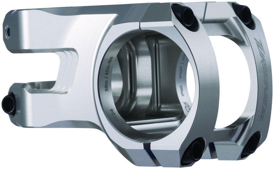 RaceFace Turbine SL Stem - 50mm, 35mm Clamp, +/-6, 1 1/8", Silver MPN: 947-00-012-06 UPC: 821973501345 Stems Turbine SL Stem