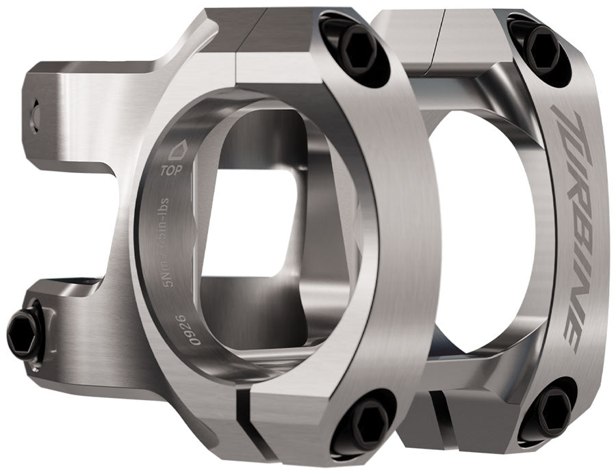 RaceFace Turbine Stem - 32mm, 35mm Clamp, +/-0, 1 1/8", Silver MPN: 947-00-020-06 UPC: 821973517049 Stems Turbine Stem