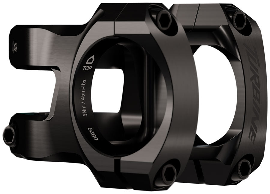 RaceFace Turbine Stem - 40mm, 35mm Clamp, +/-0, 1 1/8", Black MPN: 947-00-021-01 UPC: 821973517087 Stems Turbine Stem