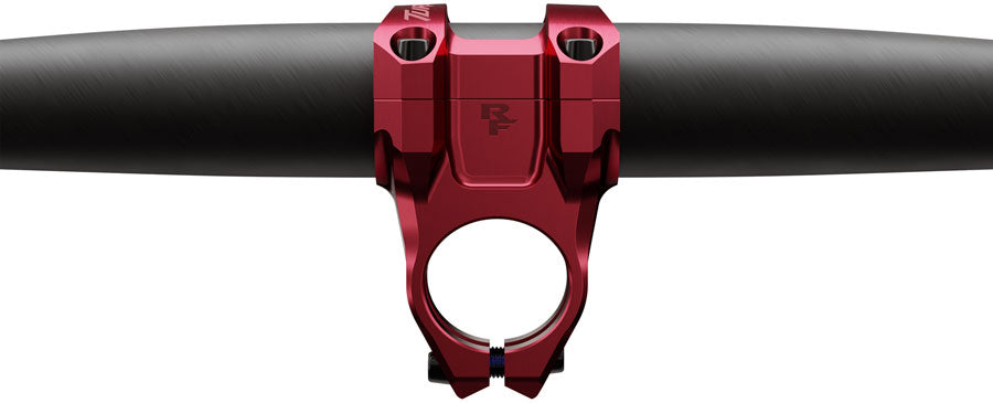 RaceFace Turbine Stem - 40mm, 35mm Clamp, +/-0, 1 1/8", Red MPN: 947-00-021-02 UPC: 821973517056 Stems Turbine Stem