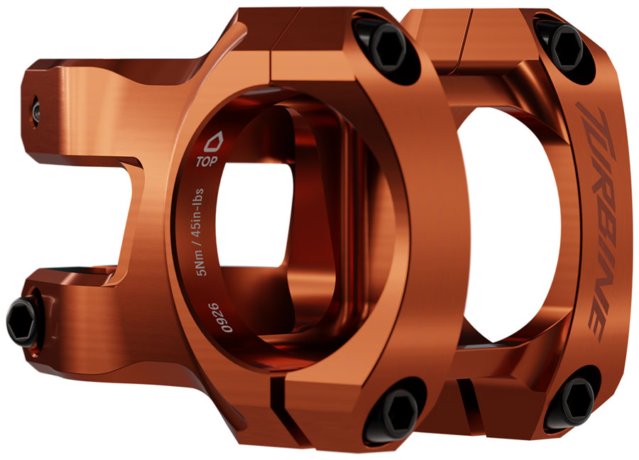 RaceFace Turbine Stem - 40mm, 35mm Clamp, +/-0, 1 1/8", Orange MPN: 947-00-021-03 UPC: 821973517148 Stems Turbine Stem