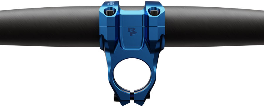 RaceFace Turbine Stem - 40mm, 35mm Clamp, +/-0, 1 1/8", Blue MPN: 947-00-021-05 UPC: 821973517124 Stems Turbine Stem