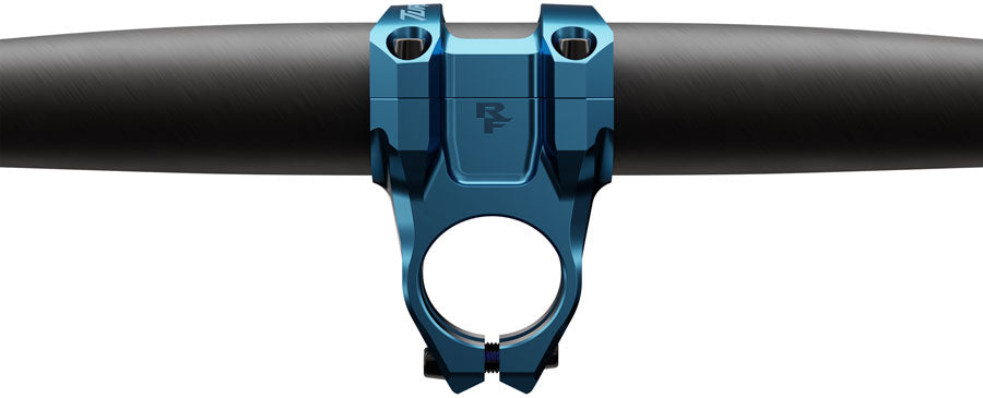 RaceFace Turbine Stem - 40mm, 35mm Clamp, +/-0, 1 1/8", Turquoise MPN: 947-00-021-07 UPC: 821973517162 Stems Turbine Stem