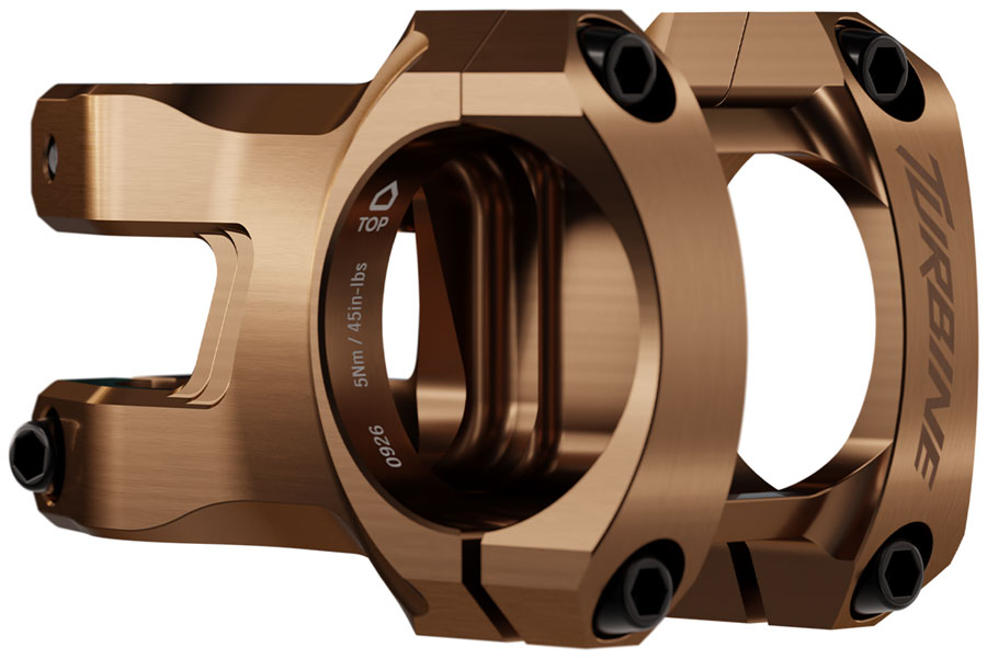RaceFace Turbine Stem - 50mm, 35mm Clamp, +/-0, 1 1/8", Kashmoney Gold MPN: 947-00-022-04 UPC: 821973517094 Stems Turbine Stem