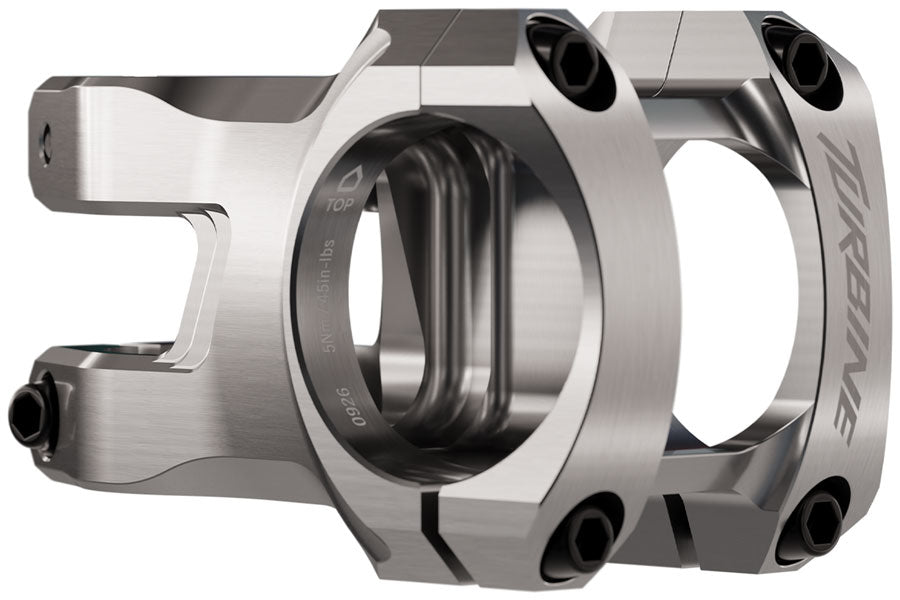 RaceFace Turbine Stem - 50mm, 35mm Clamp, +/-0, 1 1/8", Silver MPN: 947-00-022-06 UPC: 821973517179 Stems Turbine Stem