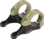 Renthal Integra 35 Stem - 45mm, 35 Clamp, +/-0, 1 1/8", Aluminum, Black/Gold - Stems - Integra 35 Stem