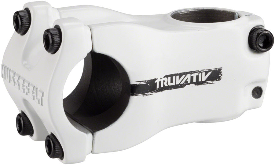 TruVativ Hussefelt Stem - 60mm, 31.8 Clamp, +/-0, 1 1/8", Aluminum, White - Stems - Hussefelt Stem