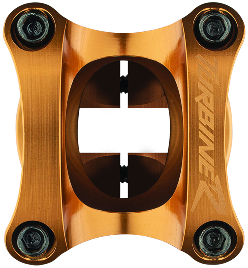 RaceFace Turbine R 35 Stem - 32mm, 35mm Clamp, +/-0, 1 1/8", Gold MPN: ST17TURR3532X0KGLD UPC: 821973378015 Stems Turbine R 35 Stem