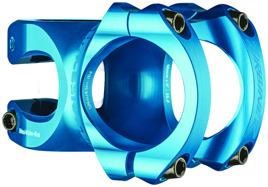 RaceFace Turbine R 35 Stem - 50mm, 35mm Clamp, +/-0, 1 1/8", Turquoise MPN: ST17TURR3550X0TUR UPC: 821973378169 Stems Turbine R 35 Stem