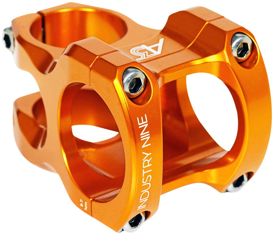 Industry Nine A35 Stem - 40mm, 35 Clamp, +/-8, 1 1/8", Aluminum, Orange MPN: SA35OO40 UPC: 810098985390 Stems A-Series Stem