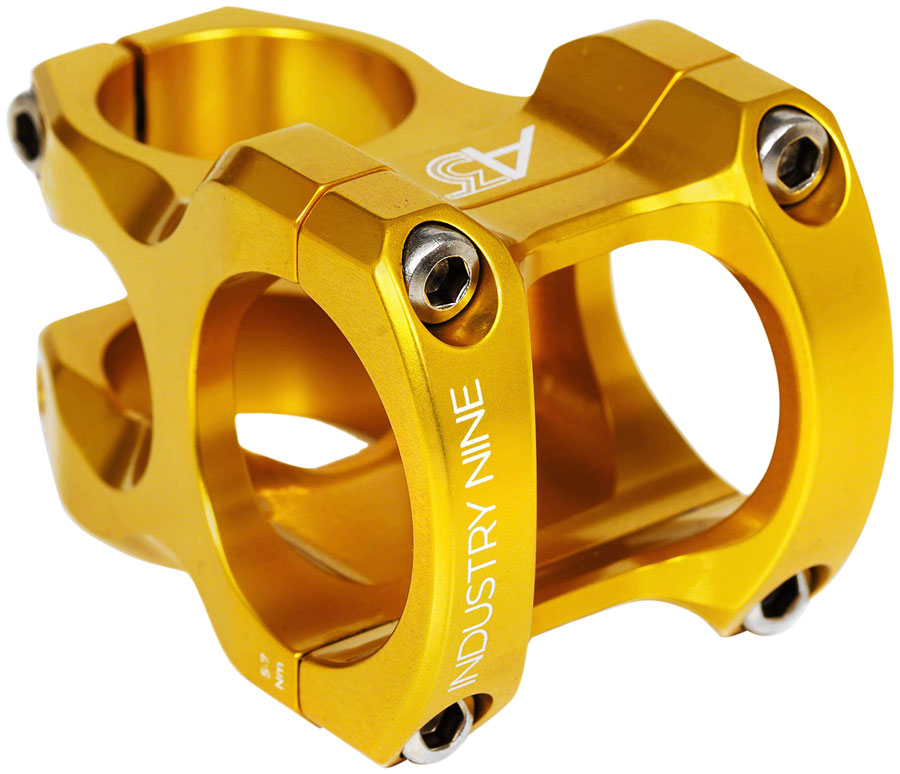 Industry Nine A35 Stem - 40mm, 35mm Clamp, +/-6, 1 1/8", Aluminum, Gold MPN: SA35GG40 UPC: 810098985420 Stems A-Series Stem