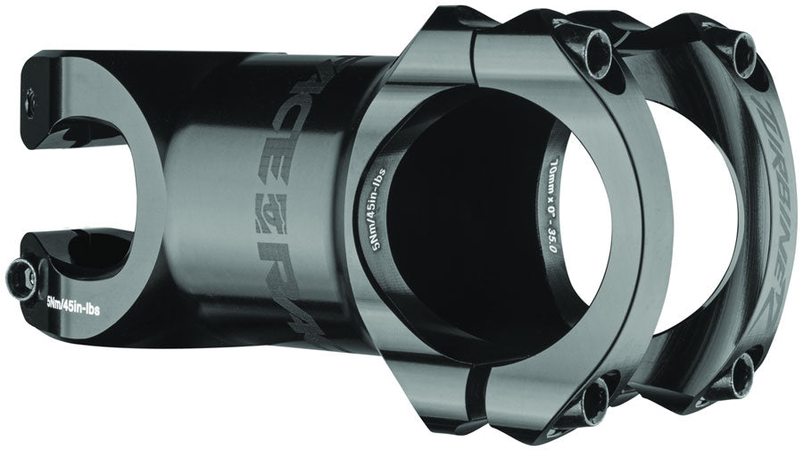 RaceFace Turbine R 35 Stem - 70mm, 35 mm Clamp, +/-0, 1 1/8", Black MPN: ST17TURR3570X0BLK UPC: 821973309699 Stems Turbine R 35 Stem