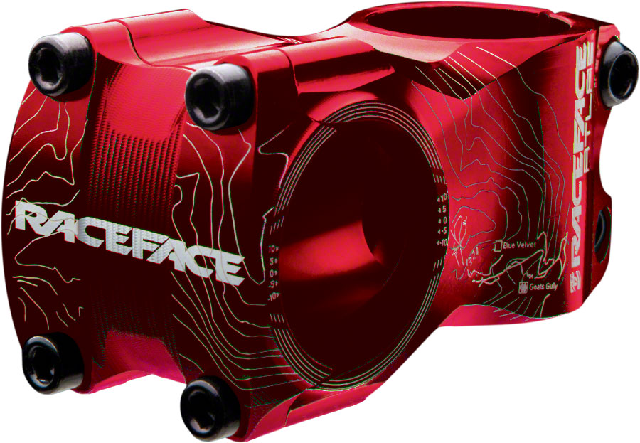 RaceFace Atlas Stem - 50mm, 31.8 Clamp, +/-0, 1 1/8", Aluminum, Red MPN: ST12A31.850X0RED UPC: 821973186856 Stems Atlas Stem