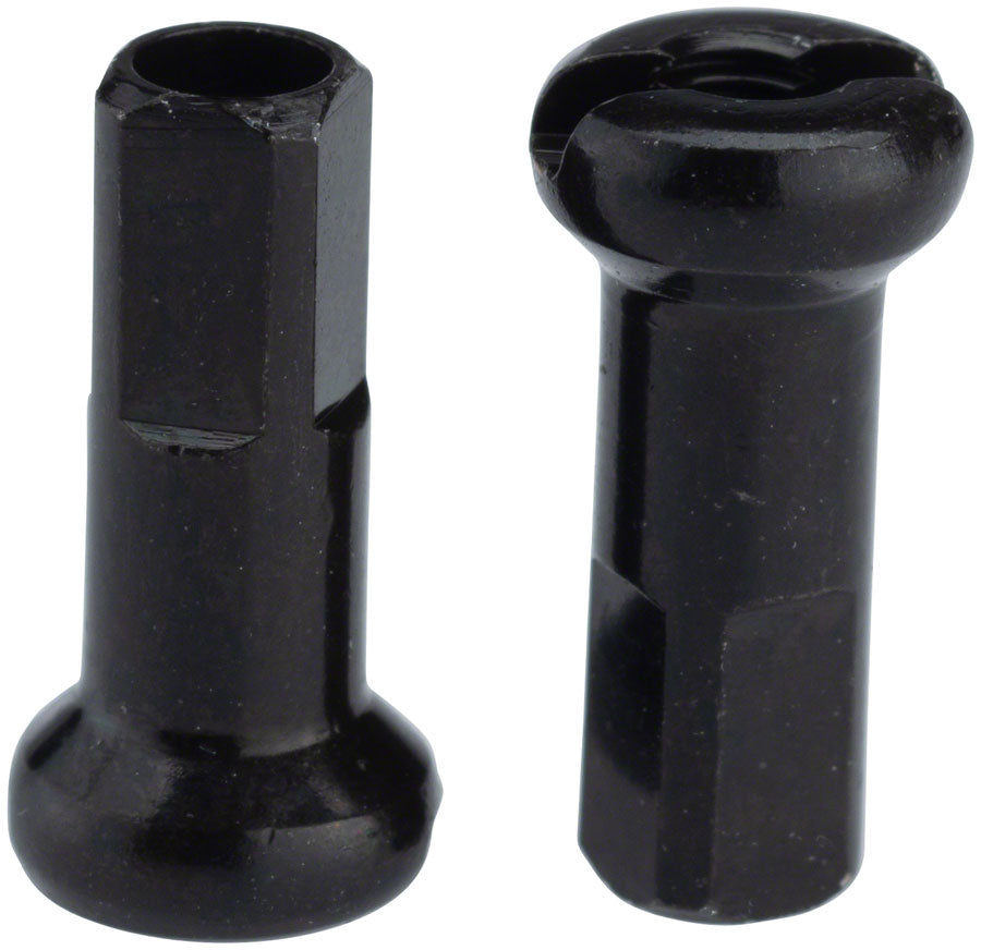 DT Swiss Standard Brass Nipples: 2.34 x 12mm, Black, Box of 100 - Spoke Nipple - 2.34 Nipples