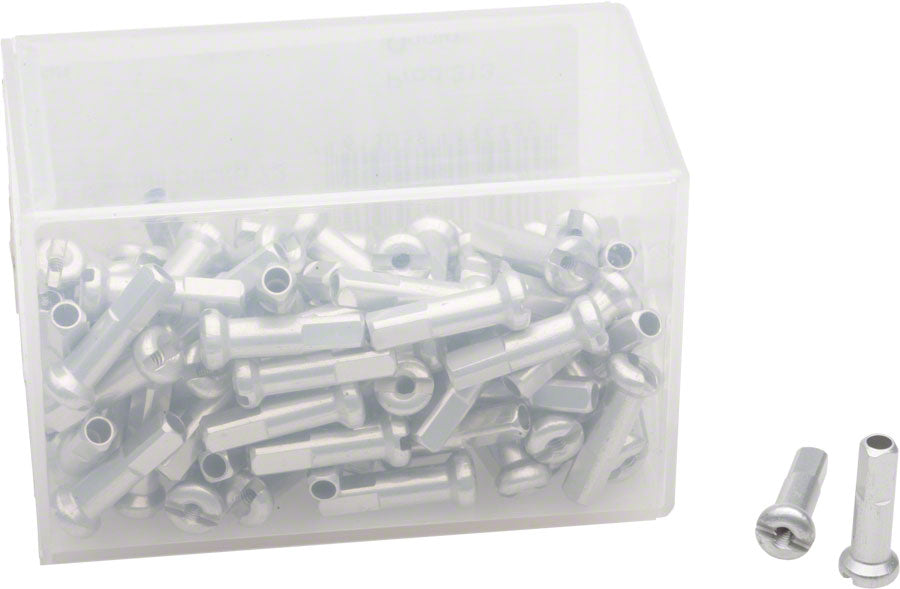 DT Swiss 2.0 x 16mm Silver Alloy Nipples, Box of 100