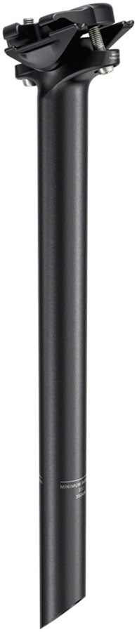 Zipp Service Course Seatpost - 27.2mm Diameter, 350mm Length, Zero Offset, Bead Blast Black, B2 - Seatpost - Service Course Seatpost