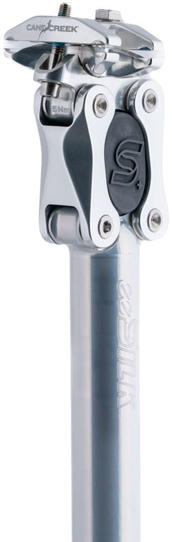 Cane Creek eeSilk+ Suspension Seatpost - Alloy, 27.2 x 387mm, 35mm Travel, Silver - Suspension Seatpost - eeSilk+ Suspension Seatpost