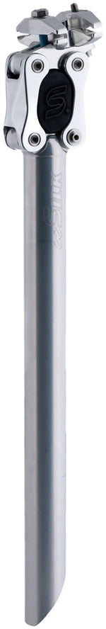 Cane Creek eeSilk+ Suspension Seatpost - Alloy, 27.2 x 387mm, 35mm Travel, Silver MPN: SP8A272S UPC: 840226034829 Suspension Seatpost eeSilk+ Suspension Seatpost