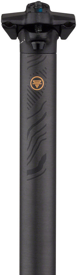 Teravail Stratum Carbon Seatpost - 31.6 x 400mm, 18mm Offset, Black - Dropper Seatpost - Stratum Carbon Seatpost