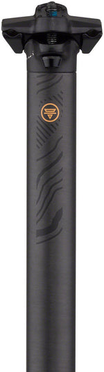 Teravail Stratum Carbon Seatpost - 31.6 x 400mm, 18mm Offset, Black - Dropper Seatpost - Stratum Carbon Seatpost