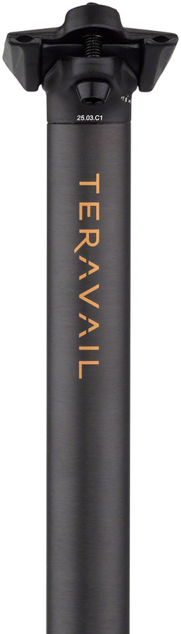 Teravail Stratum Carbon Seatpost - 31.6 x 400mm, 18mm Offset, Black MPN: 19-000574 UPC: 708752494817 Dropper Seatpost Stratum Carbon Seatpost