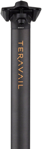 Teravail Stratum Carbon Seatpost - 31.6 x 400mm, 18mm Offset, Black MPN: 19-000574 UPC: 708752494817 Dropper Seatpost Stratum Carbon Seatpost