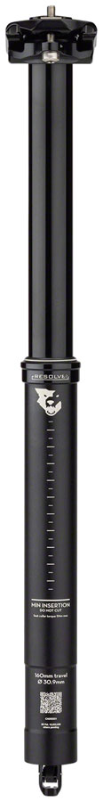 Wolf Tooth Resolve Dropper Seatpost - 30.9, 160mm Travel, Black, Rev 1