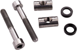 FOX Tooling Kit - 2022 Transfer SL Saddle Clamp Hardware: Bolt, Pin and Washer, Pair (Titanium) MPN: 803-01-562 UPC: 821973400198 Dropper Seatpost Part Transfer Seatpost Parts