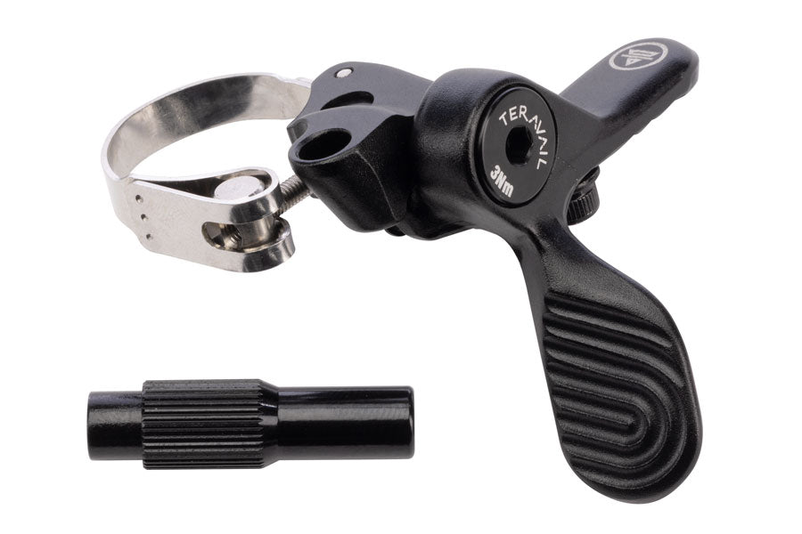 Teravail Drop Bar Remote - Dual-Action, Black MPN: 19-000605 UPC: 708752529748 Dropper Seatpost Remote Telec Drop Bar Dropper Remote